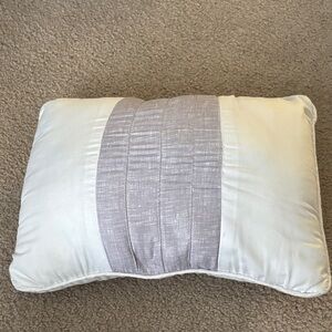 Elegant Cream and Gray Throw Pillow